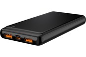 Powerbank - DENVER PQC-10009 - Fast charge Powerbank with 10000mAh battery Powerbank - Czarny - 10000 mAh - PQC-10009