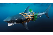 Figurki - Playmobil Ogromny rekin z piratem - 71793