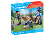 Figurki - Playmobil Policyjne poszukiwania z psem - 71731