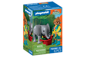 Figurki - Playmobil Zoo: Słoniątko i opiekun zoo - 72092