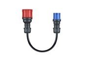 Ladowanie samochodów elektrycznych - go-e Gemini flex 22 kW adapter CEE blue 16 A - CH-04-04