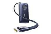 Powerbank - Baseus EnerCore CR11 10000mAh 45W Power Bank with Retractable USB-C Cable - Black Powerbank - Czarny - 10000 mAh - E0027G01