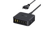Telefon - Adapter i Ladowarka - Baseus EnerFill FH21 120W Charging Station 4xUSB-C + 2xUSB-A - Black - E0120T00