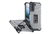 Telefon - Pokrowiec i etui - Hurtel Crystal Ring Case Tough Hybrid Cover + Magnetic Holder for Samsung Galaxy S22 + (S22 Plus) Black - 5907769337383