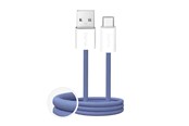 Kabel USB - Puro Fabrik 2.0 10W USB-A - USB-C Braided Cable 1.5 m - Blue - PUCAC10WFABK415MTBL