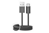 Kabel USB - Puro Fabrik 2.0 10W USB-A - USB-C Braided Cable 1.5 m - Dark Green - PUCAC10WFABK415MTDGR