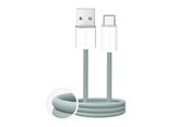Kabel USB - Puro Fabrik 2.0 10W USB-A - USB-C Braided Cable 1.5 m - Green - PUCAC10WFABK415MTGRN