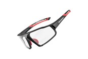 Akcesoria rowerowe - Rockbros SP216BK photochromic UV400 cycling glasses - black and red - SP216BK