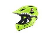 Akcesoria rowerowe - Rockbros TT-32003 Shark Children's Bike Helmet with Detachable Jaw Size S (48-52) - Green - TT-32003