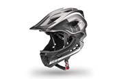 Akcesoria rowerowe - Rockbros TT-32SBTG-S children's bicycle helmet with removable chinbar size S - gray - TT-32SBTG-S