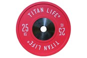 Sport i fitness - TITAN LIFE PRO Bumper Plates Elite 25 kg - 400-800032