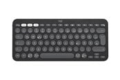 Klawiatura - Logitech Pebble Keys 2 K380s Wireless Keyboard - Tonal Graphite - Klawiatury - Angielski (UK) - Szary - 920-011843