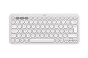 Klawiatura - Logitech Pebble Keys 2 K380s Wireless Keyboard - Tonal White - Klawiatury - Francja - Biały - 920-011804