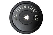 Sport i fitness - TITAN LIFE PRO Bumper Plate Rubber 25 kg - 400-800009