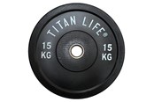 Sport i fitness - TITAN LIFE PRO Bumper Plate Rubber 15 kg - 400-800007