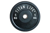 Sport i fitness - TITAN LIFE PRO Bumper Plate Rubber 5 kg - 400-800005