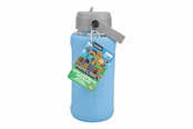 Drobiazgi - Paladone - MINECRAFT GLASS WATER BOTTLE WITH SLEEVE - PP16082MCF