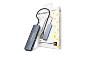 USB hub - Wozinsky USB-C 6 in 1 Hub WHBC10Y4S Multifunctional Aluminum with 25 cm Cable - Gray USB hub - 5907769366437