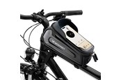 Telefon - Inne akcesoria - Wozinsky bicycle bag for the frame armored with a phone pocket 1.7 l - black - 5907769372469