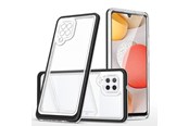 Telefon - Pokrowiec i etui - Hurtel Clear 3in1 Case for Samsung Galaxy A42 5G Frame Gel Cover Black - 5907769338953