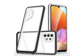 Telefon - Pokrowiec i etui - Hurtel Clear 3in1 Case for Samsung Galaxy A72 4G Frame Gel Cover Black - 5907769338984