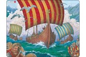 Puzzle - Larsen Puzzles Puzzle Viking Ship - Ormen Lange - 64 pieces Maxi (36.5x28.5 cm) Podłoga - FI6