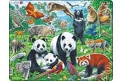Puzzle - Larsen Puzzles Puzzle Chinese wildlife - 56 pieces Maxi (36.5x28.5 cm) Podłoga - FH43