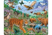 Puzzle - Larsen Puzzles Puzzle Siberian tiger summer - 36 pieces Maxi (36.5x28.5 cm) Podłoga - FH39