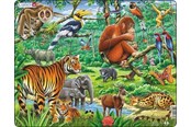 Puzzle - Larsen Puzzles Puzzle Jungle Animals - 20 pieces Maxi (36.5x28.5 cm) Podłoga - FH24