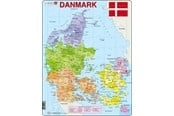 Puzzle - Larsen Puzzles Puzzle Denmark Political - 70 pieces Maxi (36.5x28.5cm) Podłoga - A6
