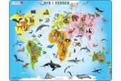 Puzzle - Larsen Puzzles Puzzle Animals in the World - 28 pieces Maxi (36.5x28.5 cm) Podłoga - A34