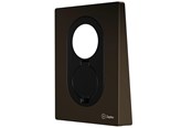 Ladowanie samochodów elektrycznych - Zaptec Go Front Cover, Wood Brown - 70115