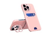 Telefon - Pokrowiec i etui - Hurtel Leather Stand Case for Samsung Galaxy S23+ Card Wallet Cover with Stand Pink - 9145576274873