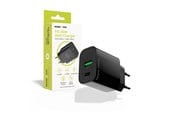 Telefon - Adapter i Ładowarka - Mobile Origin PD20W Wall Charger MO12 - black - 1 USB-A + 1 USB-C - FRL-PD20W-MO12-BLK