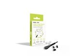 Telefon - Inne akcesoria - Mobile Origin USB-C Dust Plug & Cleaning Brush CL1 Black/Clear for iPhone/Android - MO-CL1-BLK-CLR