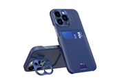 Telefon - Pokrowiec i etui - Hurtel Leather Stand Case for Samsung Galaxy S23 Cover Card Wallet with Stand Blue - 5907769353482