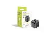 Telefon - Adapter i Ladowarka - Mobile Origin Universal Travel Adapter PW30 EU/UK/US/AUS Black - MO-UTRA-PW30-BLK
