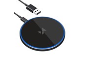 Telefon - Adapter i Ladowarka - Wozinsky WLI-01Y 15W Qi Inductive Charger with USB-C Cable - Black - 5907769378881