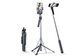 Telefon - Inne akcesoria - Wozinsky Selfie stick  WC1Y70S telescopic tripod 1.7m with phone holder - black - 5907769384554