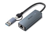 Adapter Sieciowy (karta sieciowa, serwer druku, itp.) - Lindy USB 3.2 Gen 1 to 5G Ethernet Converter - 43415