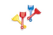 Zabawki na zewnatrz - Dantoy Shovel & Rake 21-24 cm - Assorted - 1142