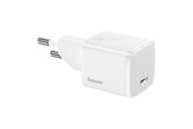 Telefon - Adapter i Ladowarka - Baseus Cube 20W PD USB-C Wall Charger - White - CCXF-A02