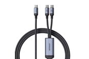 Kabel USB - Joyroom Speedy Series S-A21 2in1 USB-C - USB-C / USB-C cable 100W 1.5m - black - 6941237100764