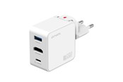 Telefon - Adapter i Ladowarka - 4smarts 3in1 HDMI hub with charger GaN Flex 65W white - 541711