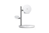 Telefon - Adapter i Ladowarka - Joyroom JR-W23 Qi2 4-in-1 desktop charger with built-in inductive night light - white - JR-W23