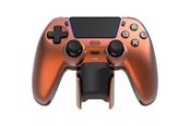 Akcesoria dla graczy - Deltaco GAMING Metallic Spray-Painted PS5 Wireless Controller with Charging Dock - Wired Controller - Android - GAM-199-ORANGECOPPER