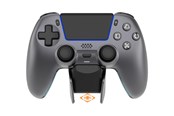 Akcesoria dla graczy - Deltaco GAMING Metallic Spray-Painted PS5 Wireless Controller with Charging Dock - Wired Controller - Android - GAM-199-STEELGRAY