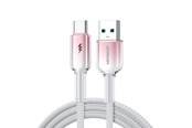 Kabel USB - Joyroom S-A42 Crystal-Clear Series 3A USB-A - USB-C cable 1.2m - white - S-A42_AC_W