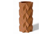 Dekoracje - Simiu TESSURA - Vase - 17cm - Caramel - 5714255011630
