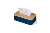 Dekoracje - Simiu TISSIVA - Paper Dispenser - Square - Navy Blue/Beige - 25 x 14cm - 5714255011722